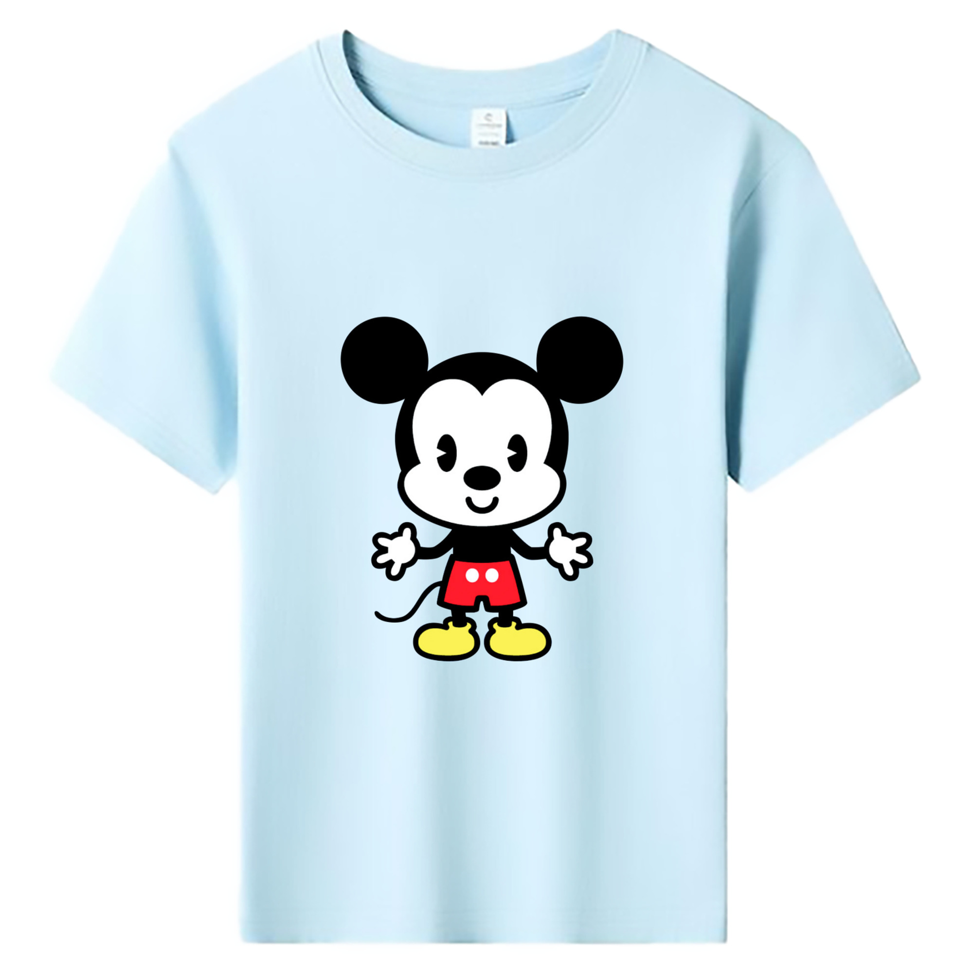 ミッキーマウス Mickey Mouse 綿100％キッズTシャツ（フロントプリント）